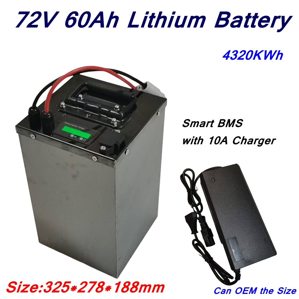 72V 60Ah Lifepo4 Battery Pack - Batteria ai polimeri di litio agli