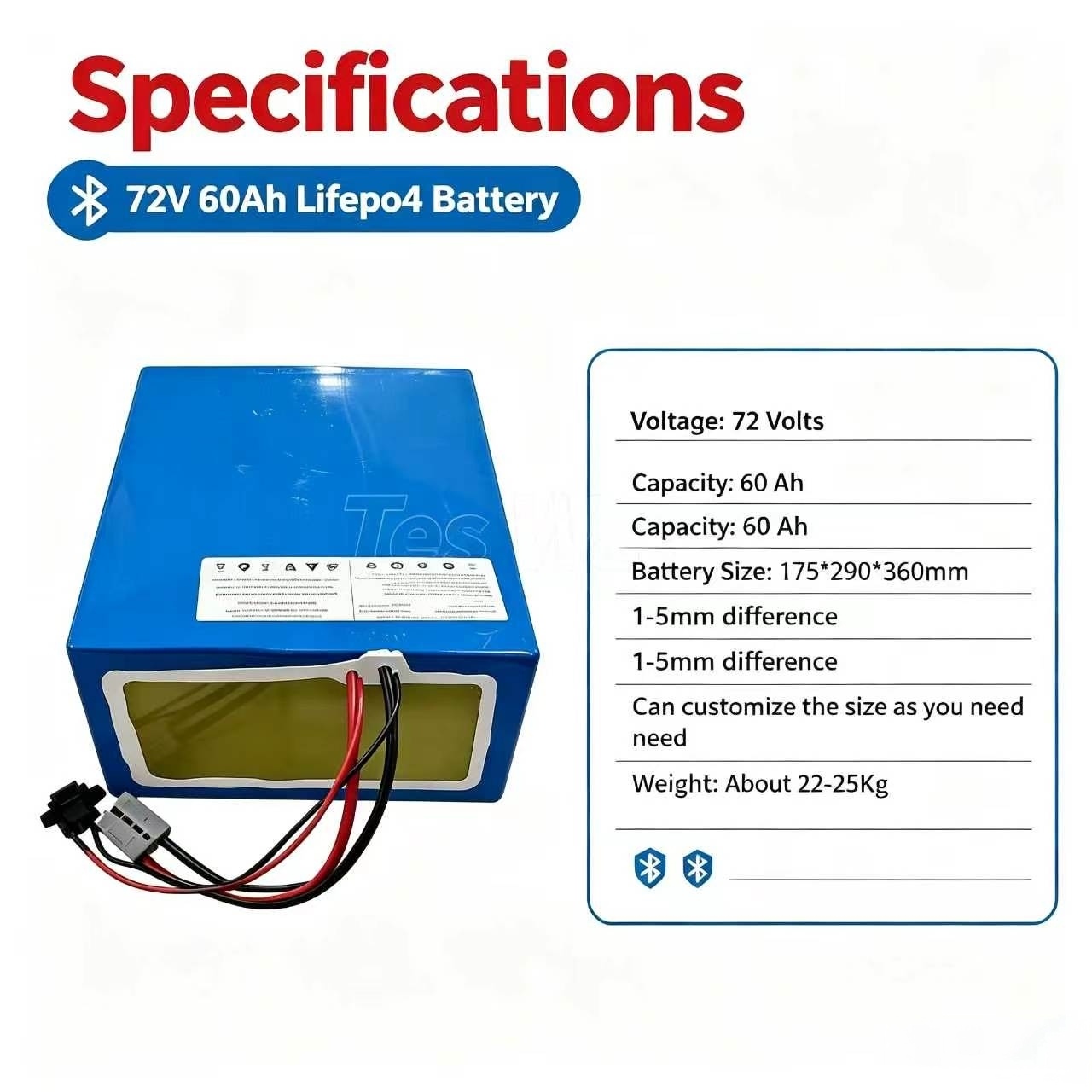 Batteria al litio 72V 60Ah LiF - 72V 60Ah Lifepo4 Battery Pack recensione e prezzo
