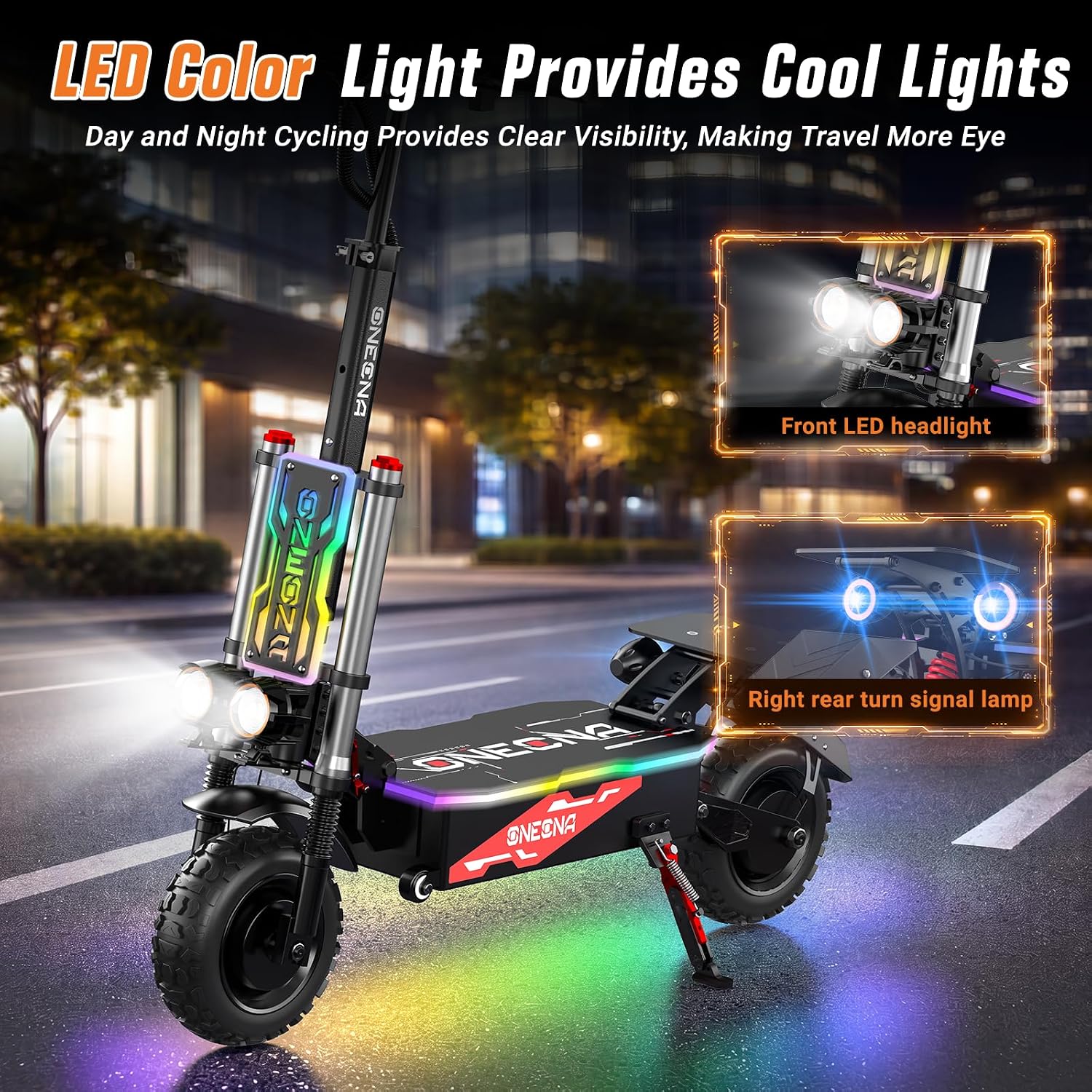 ONECNA GT8, monopattino elettr - 60V 5600W Dual Motor Electric Scooter recensione e prezzo