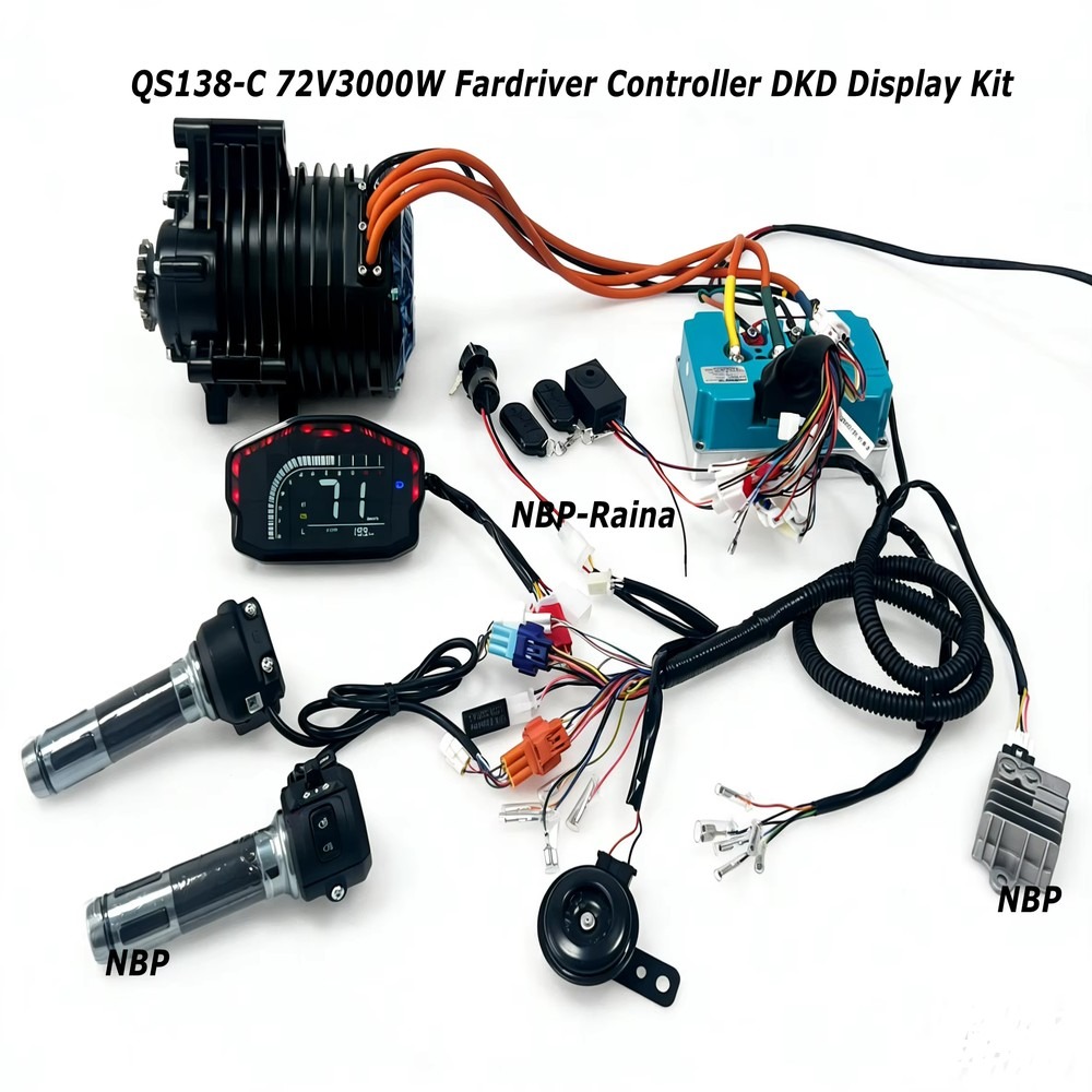 Kit motore centrale 72V 3000W  - Mid Drive Motor Kit 72V 3000W recensione e prezzo