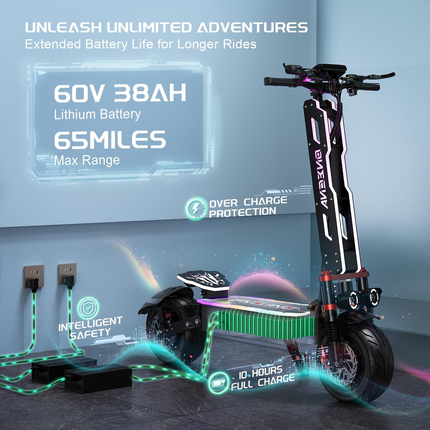 ONECNA NEW GT9 GT8 GT7 Monopat - 60V 5600W Dual Motor Electric Scooter recensione e prezzo