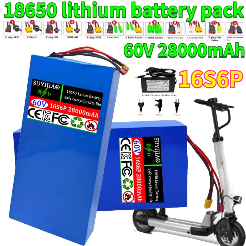 Nuovo 16S6P 60V 28Ah 18650 Bat - 60V 30Ah Electric Scooter Battery recensione e prezzo